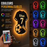 Footlumi™ | Miroir LED Football Personnalisé
